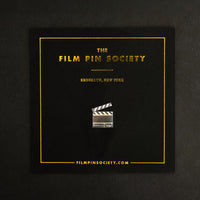 Vintage Grey Slate Movie Clapper Pin