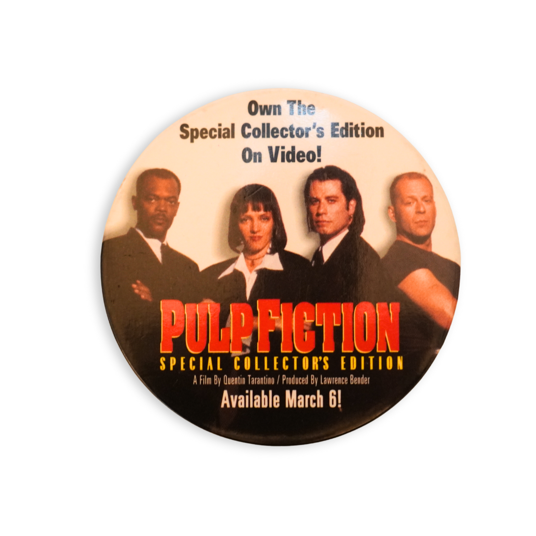 Vintage Pulp Fiction Movie Pin Badge