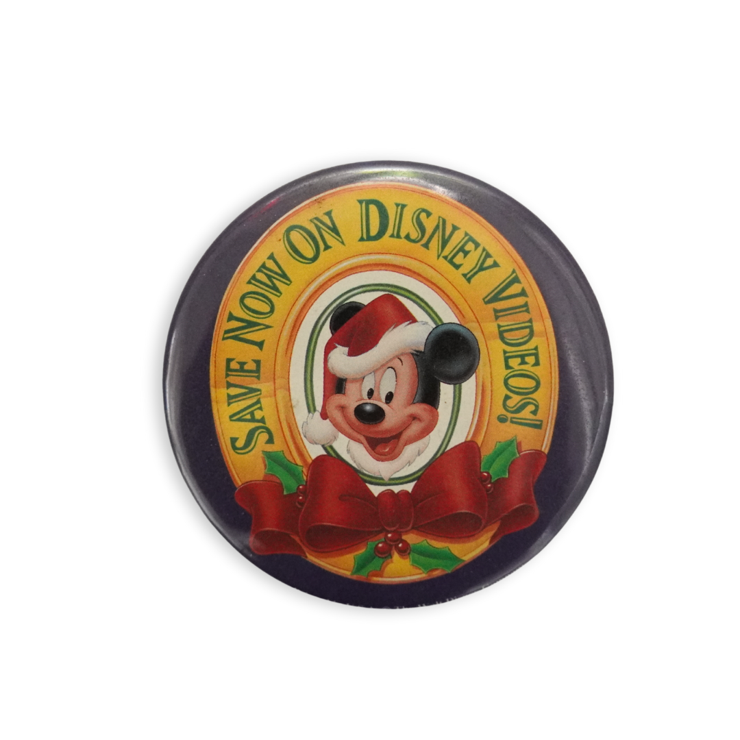 Vintage Disney Christmas Video Pin Badge