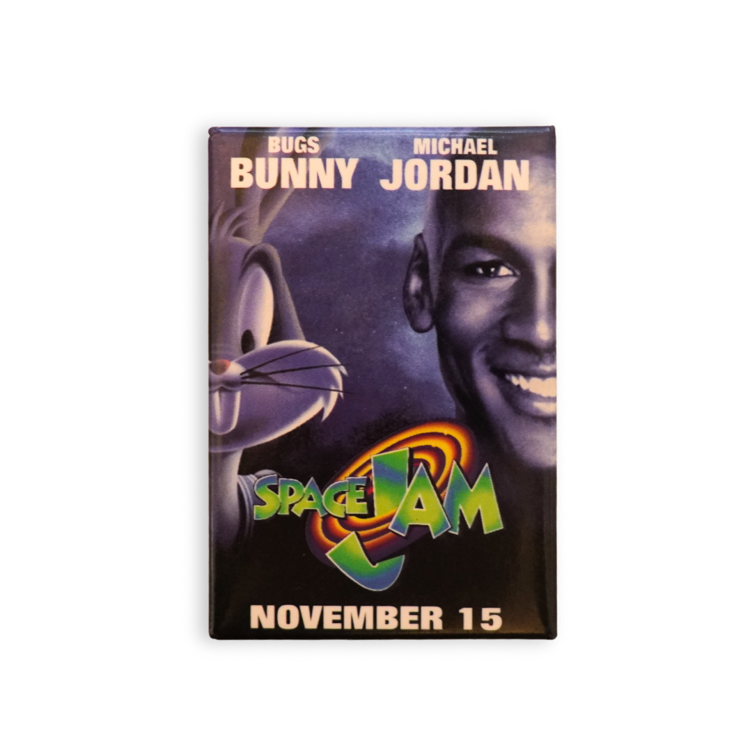 Vintage Space Jam Movie Pin Badge