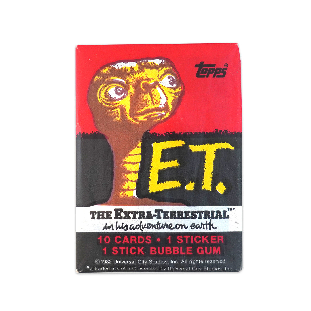 Vintage E.T. Movie Trading Card Pack (1982)