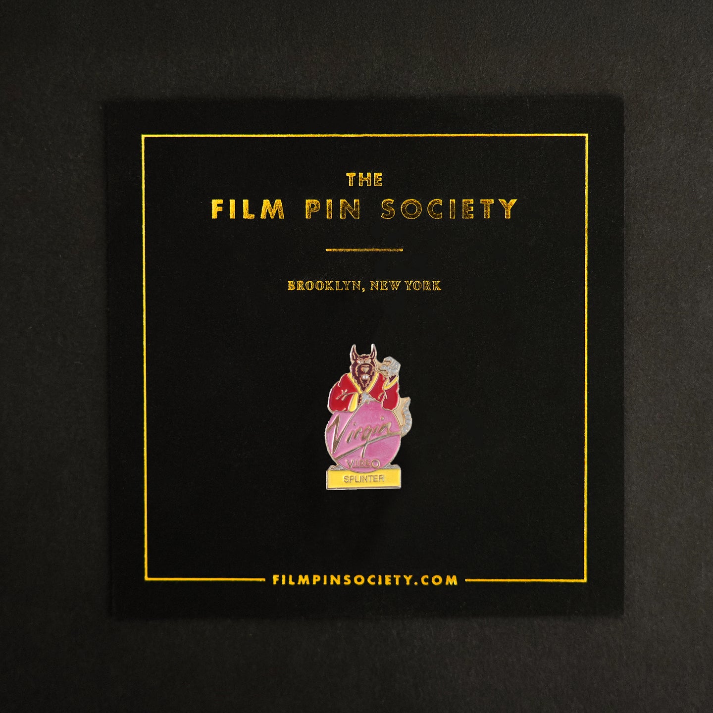 Vintage TMNT Splinter Pink Pin