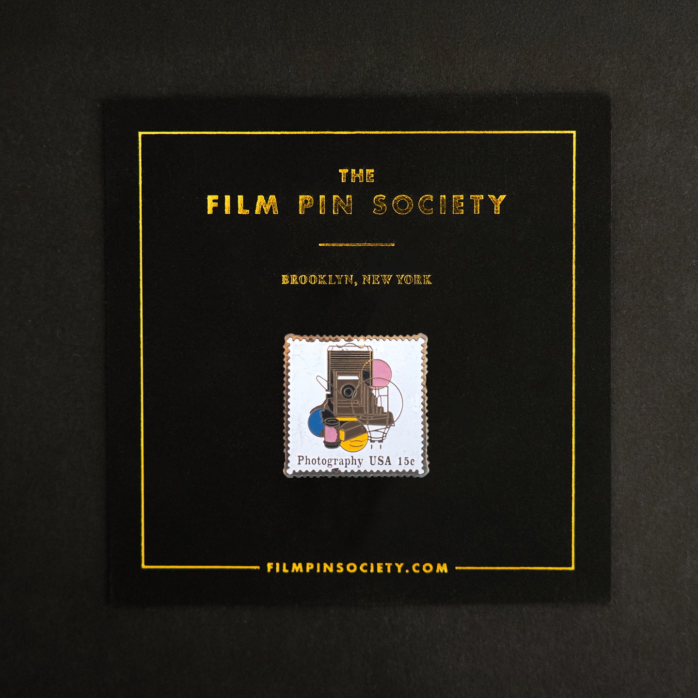 Vintage Photography USA Stamp Pin