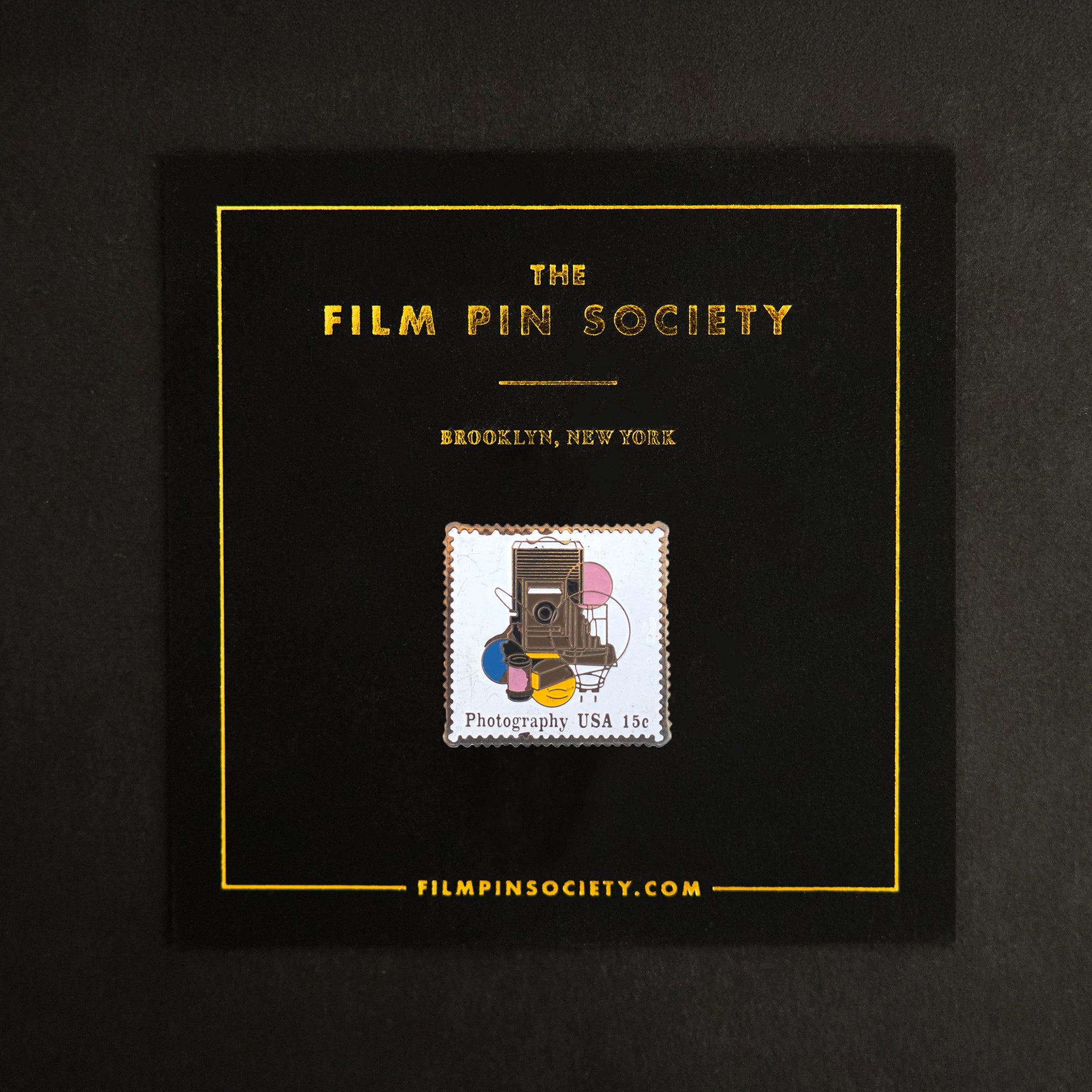 Vintage Photography USA Stamp Pin