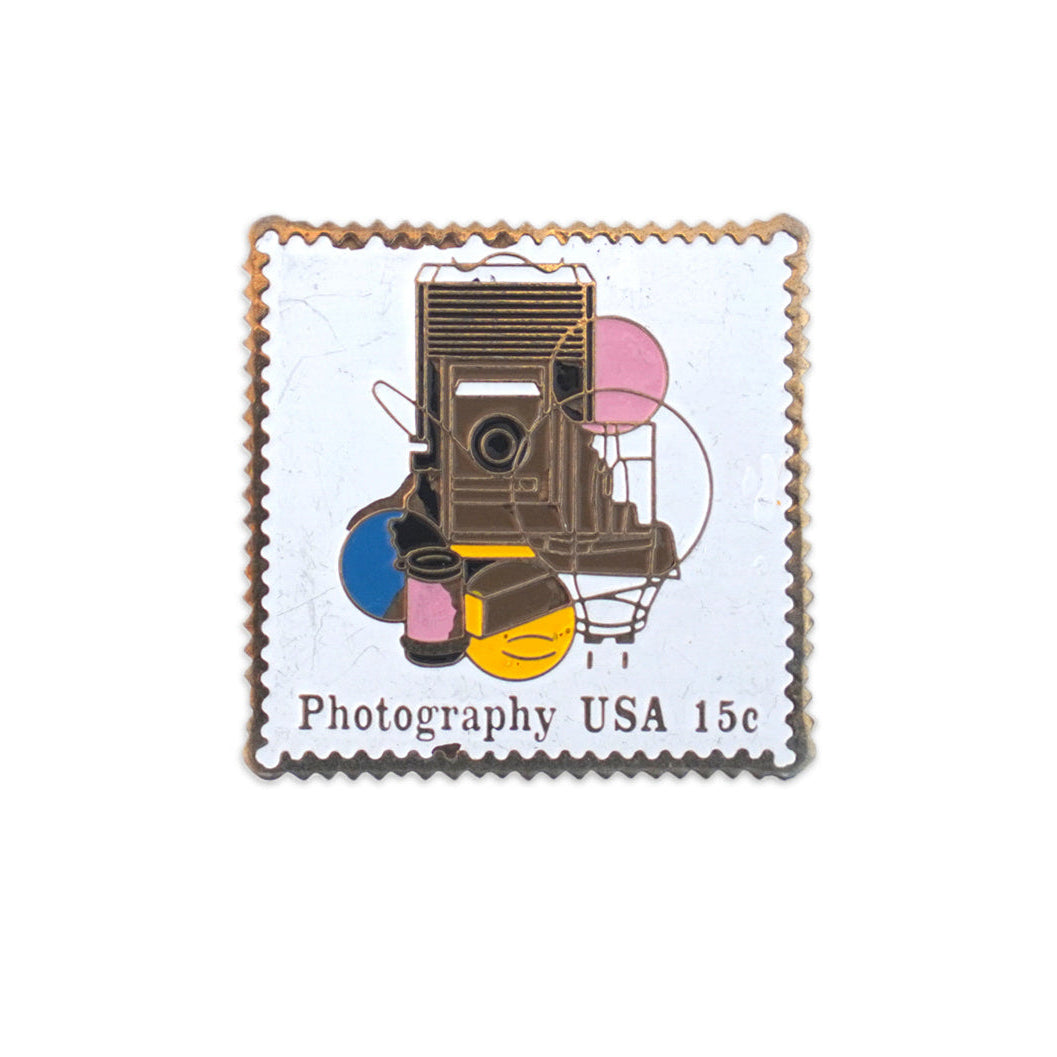 Vintage Photography USA Stamp Pin