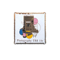 Vintage Photography USA Stamp Pin