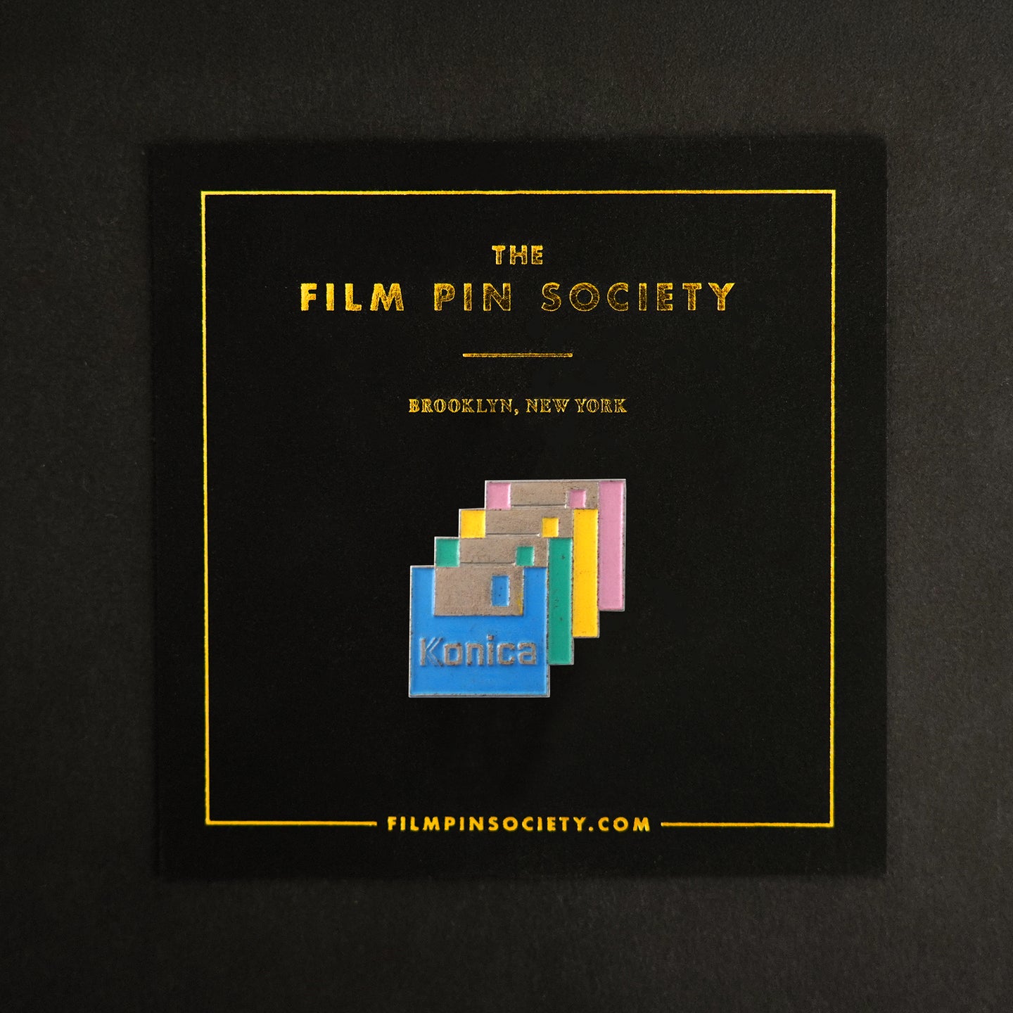 Vintage Konica Floppy Disk Pin