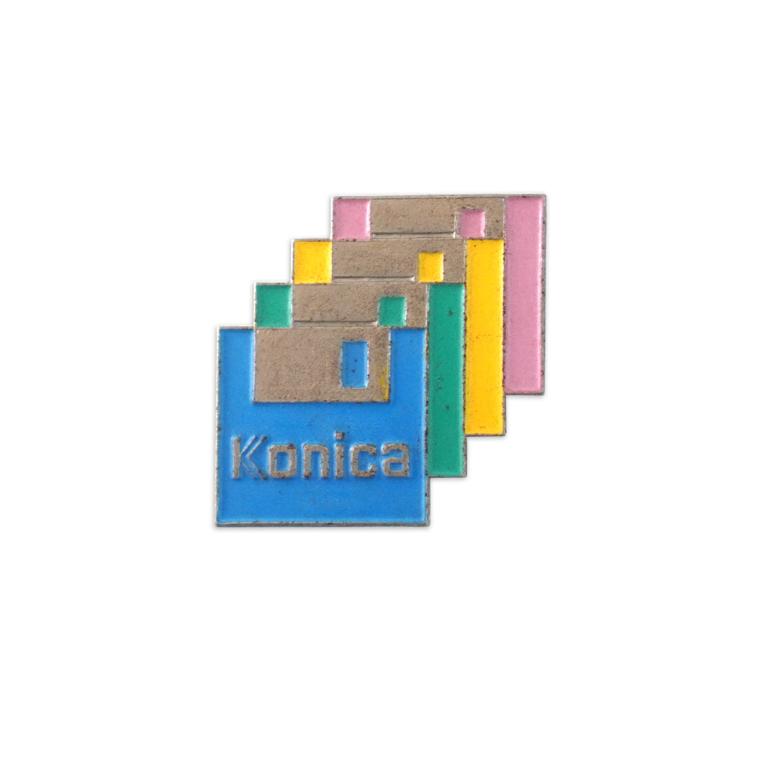 Vintage Konica Floppy Disk Pin