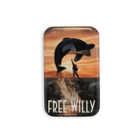 Vintage Free Willy Movie Pin Badge