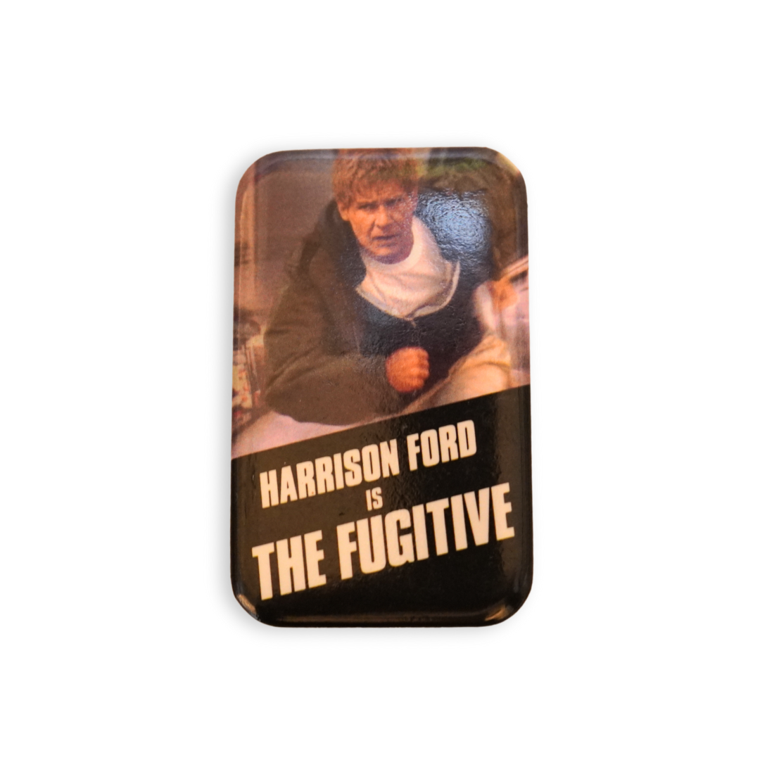 Vintage The Fugitive Movie Pin Badge