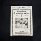 Vintage American Cinematographer Magazine (July 1927)