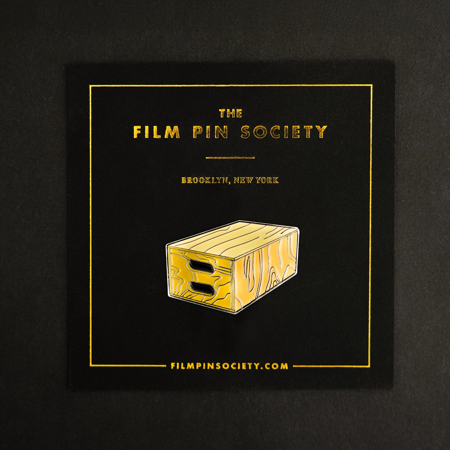 Apple Box Enamel Pin