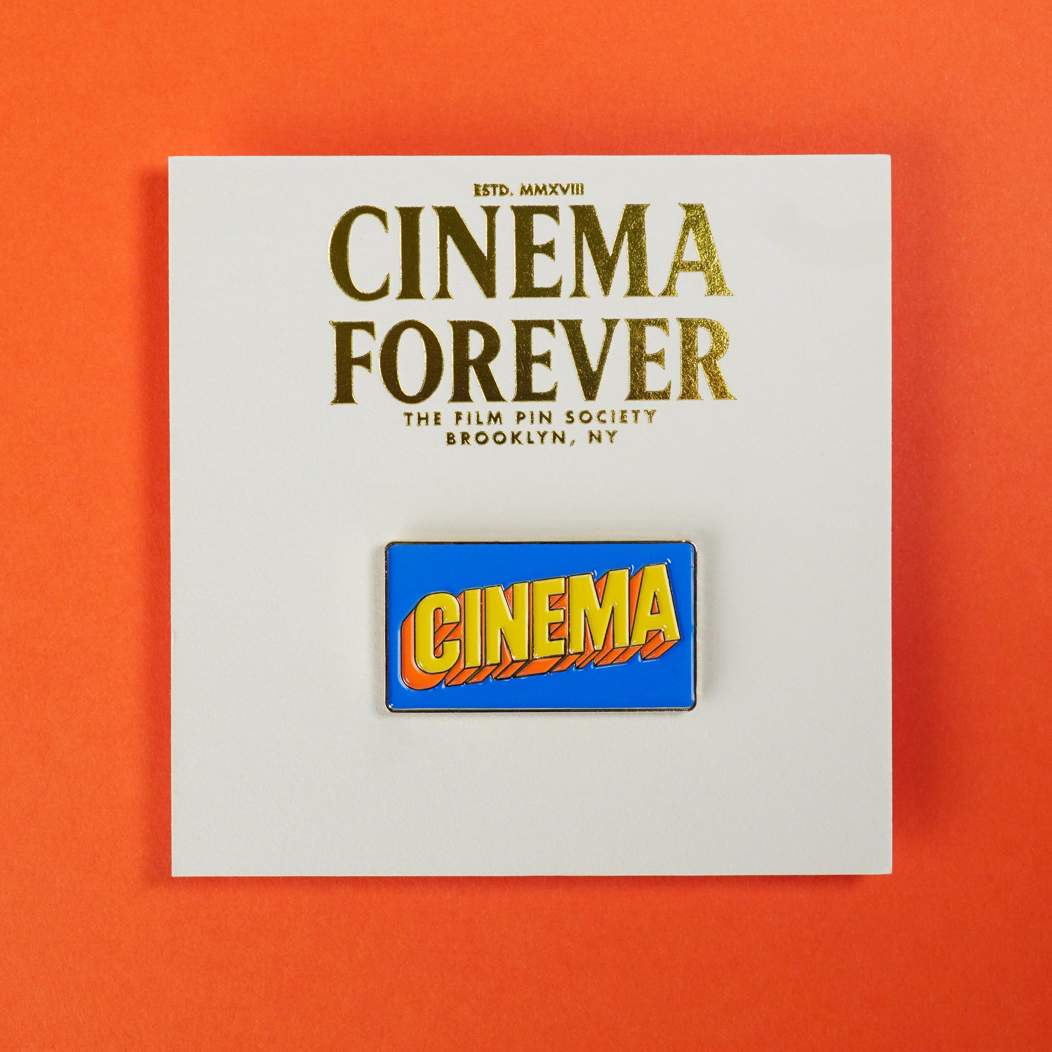 Cinema Enamel Pin