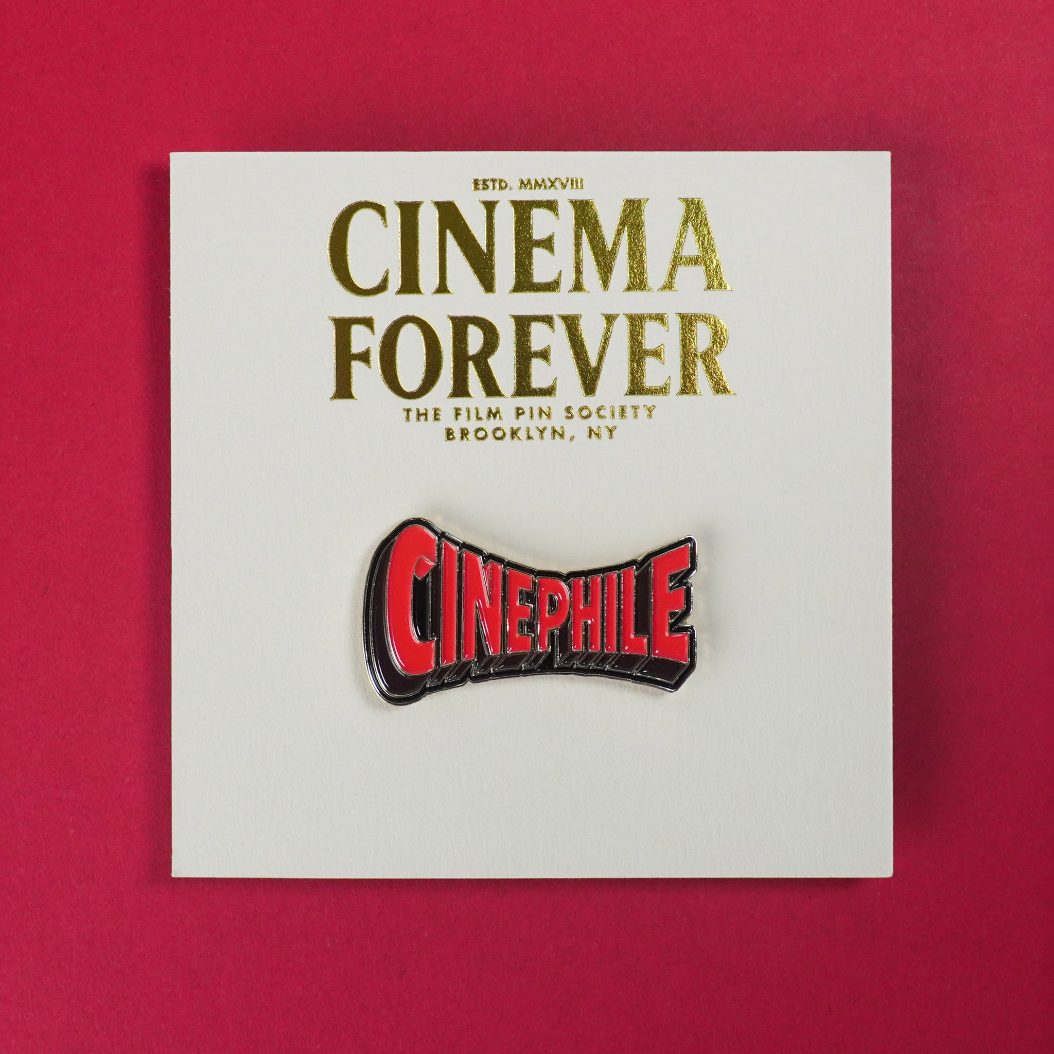 Cinephile Enamel Pin