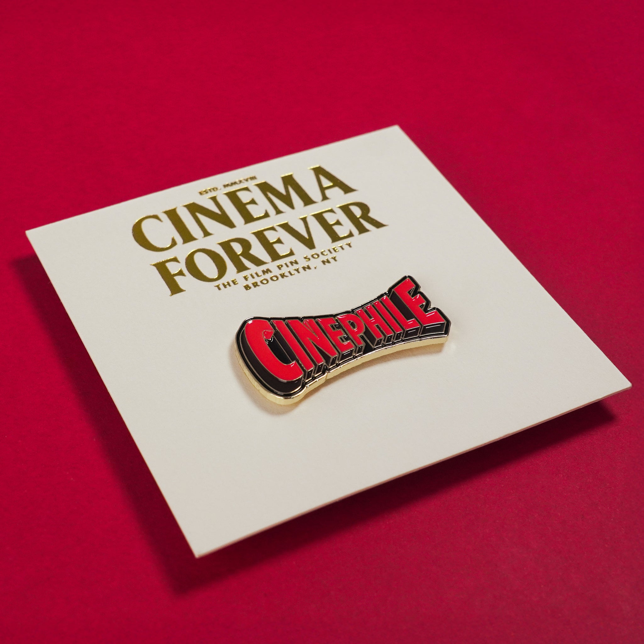 Cinephile Enamel Pin