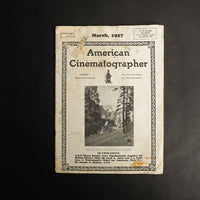 Vintage American Cinematographer Magazine (March 1927)