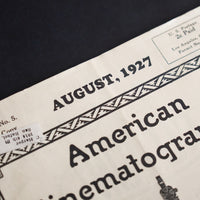 Vintage American Cinematographer (August 1927)