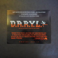 Vintage D.A.R.Y.L. Movie Advertisement (1985)