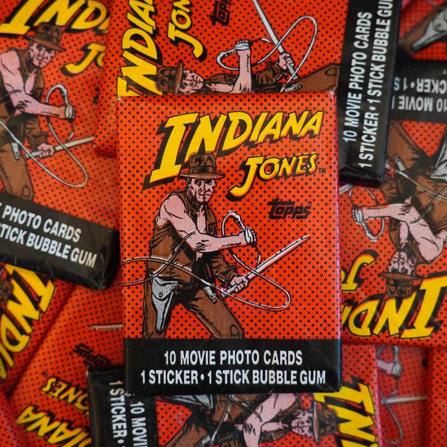 Vintage Indiana Jones Movie Trading Card Pack (1984)