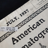 Vintage American Cinematographer Magazine (July 1927)