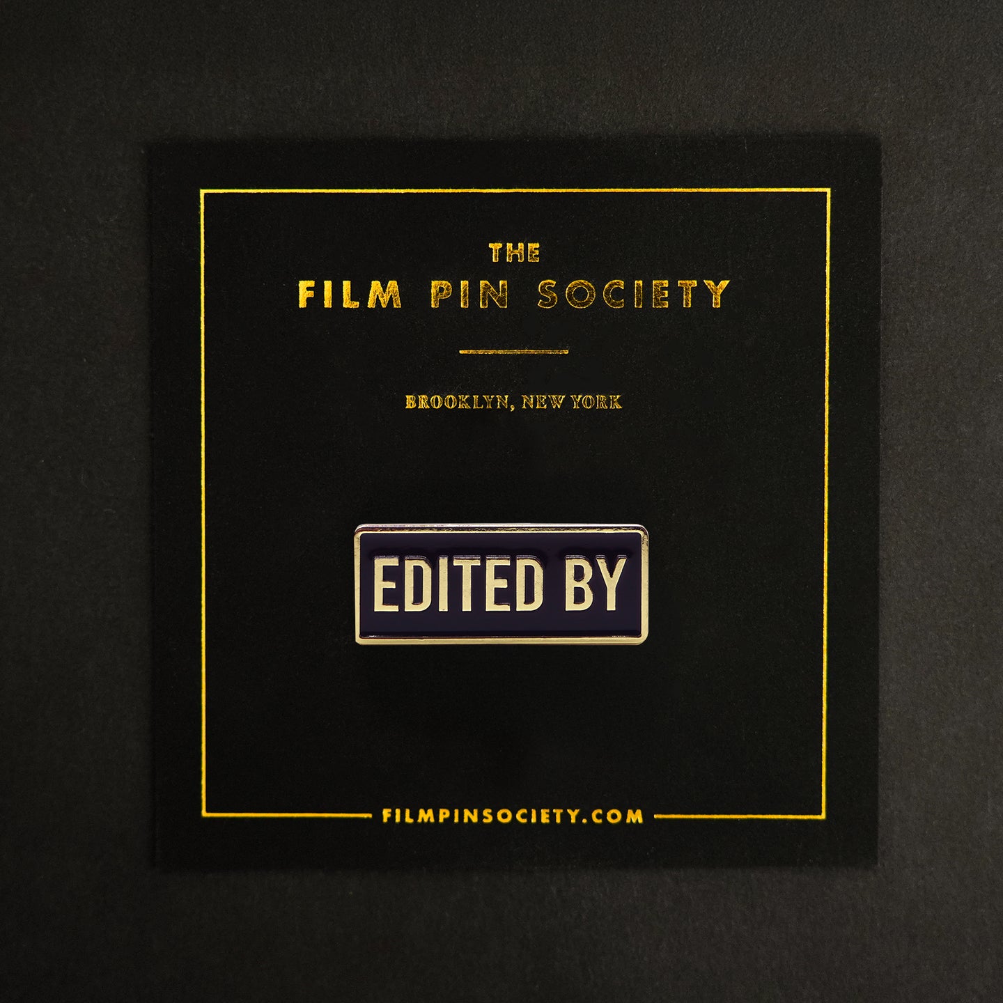 Edited by Credit Enamel Pin