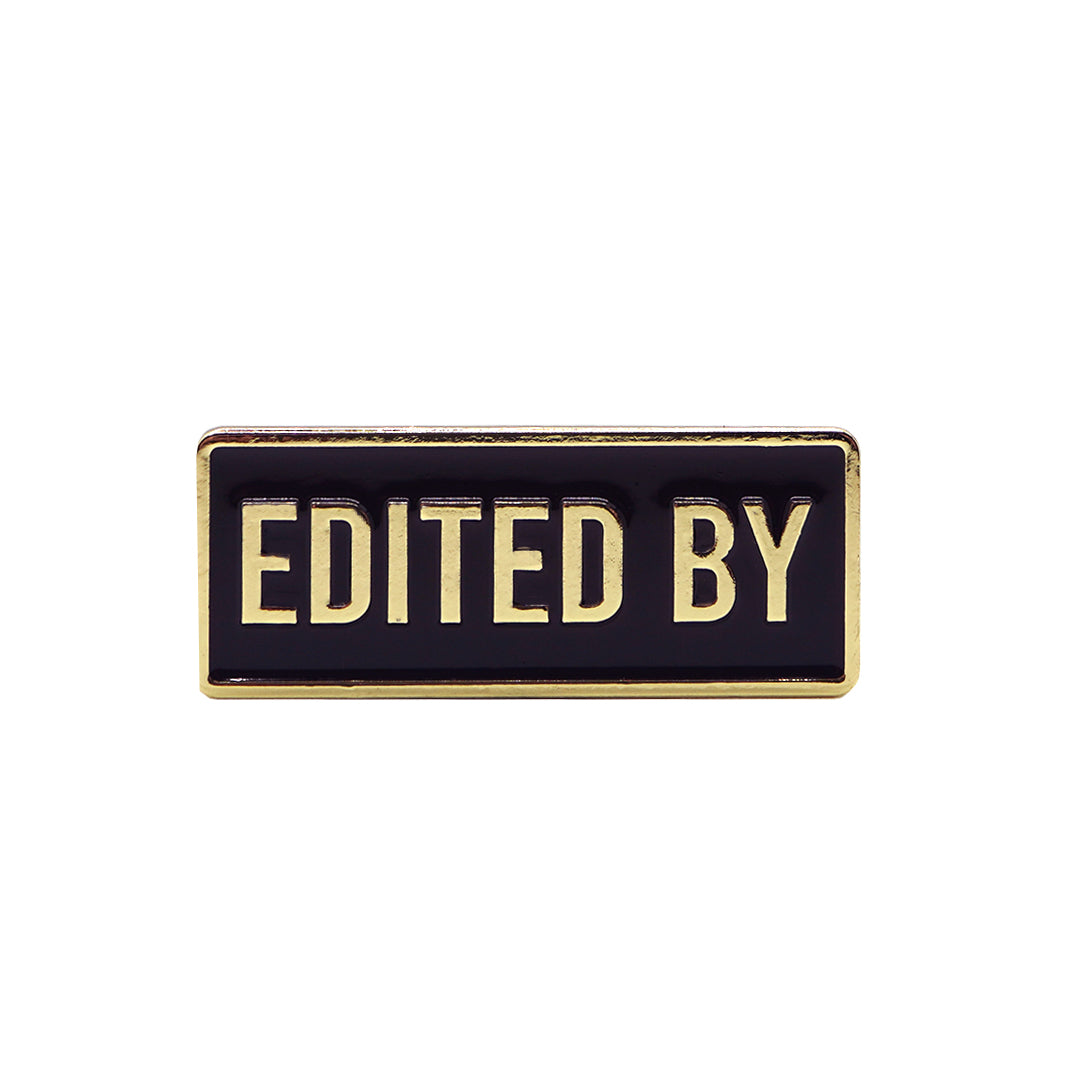 Edited by Credit Enamel Pin