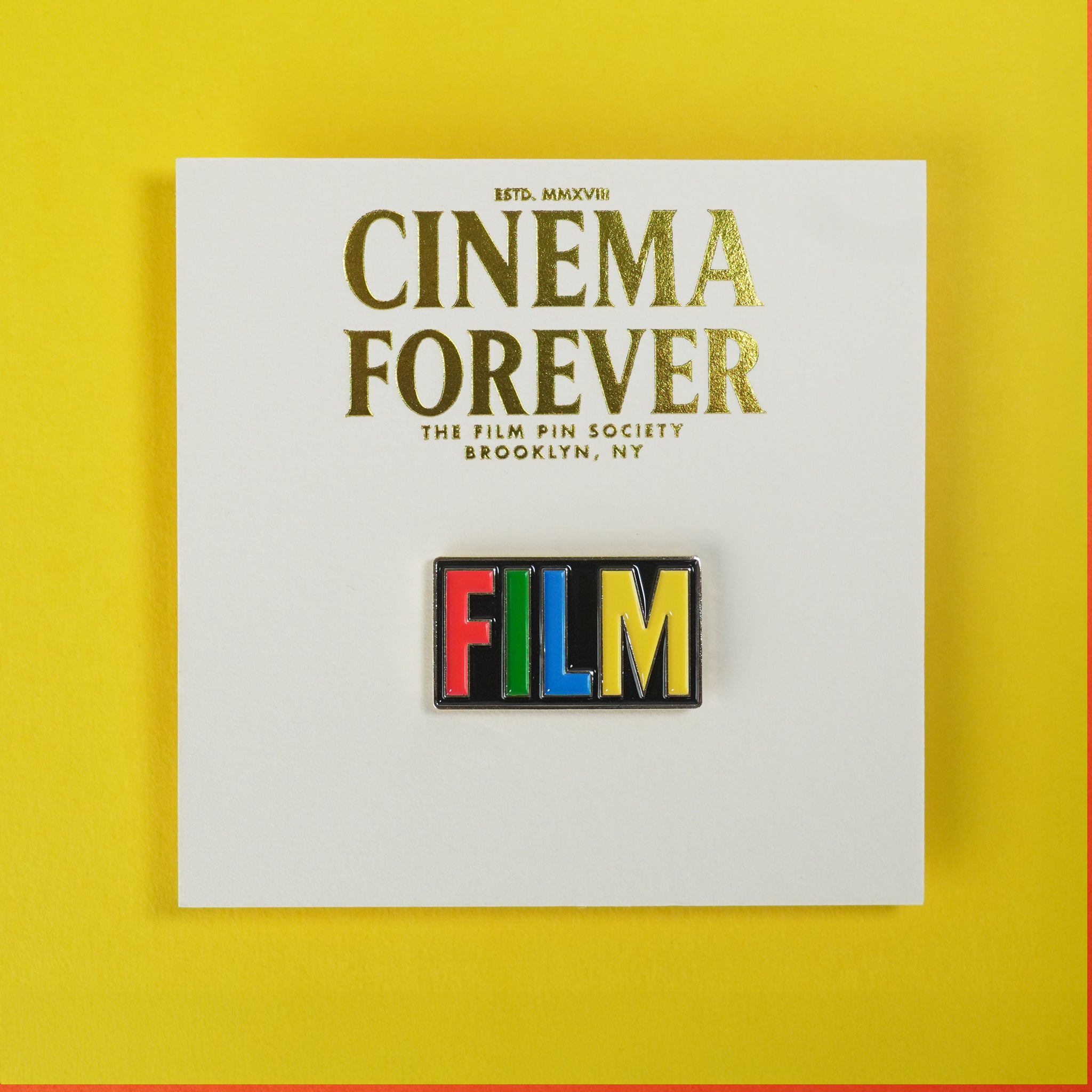 Analog Film Enamel Pin
