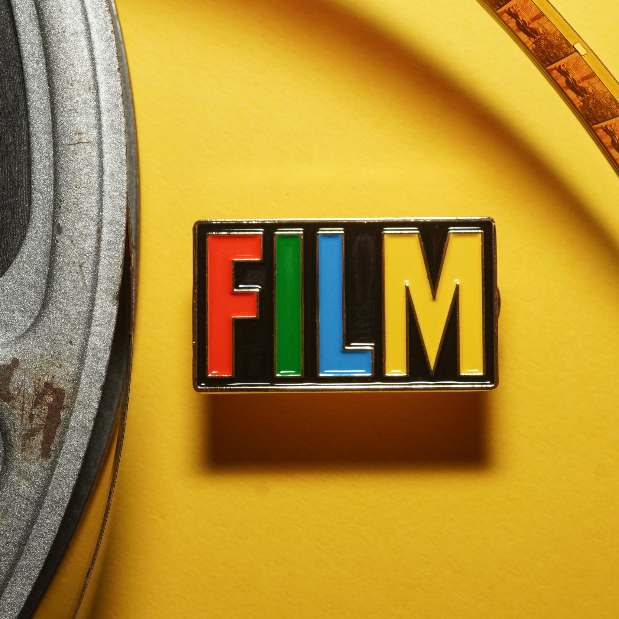 Analog Film Enamel Pin