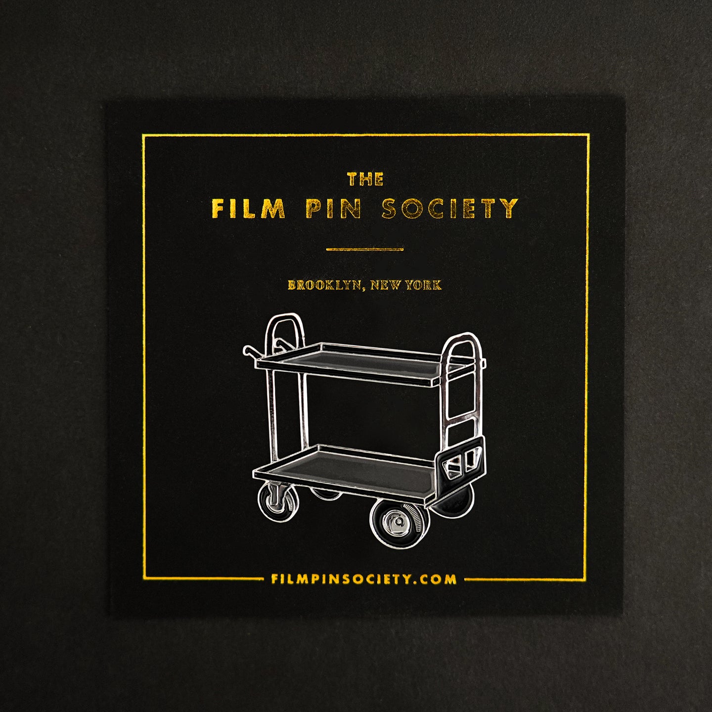 Film Cart Enamel Pin