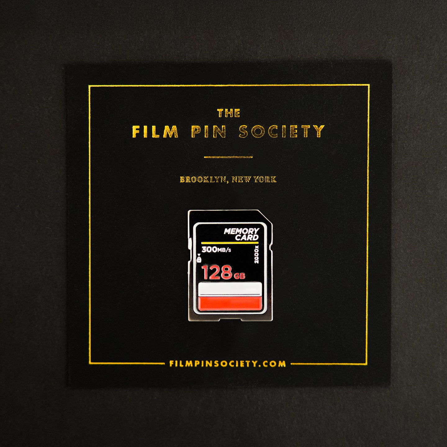 Memory Card Enamel Pin