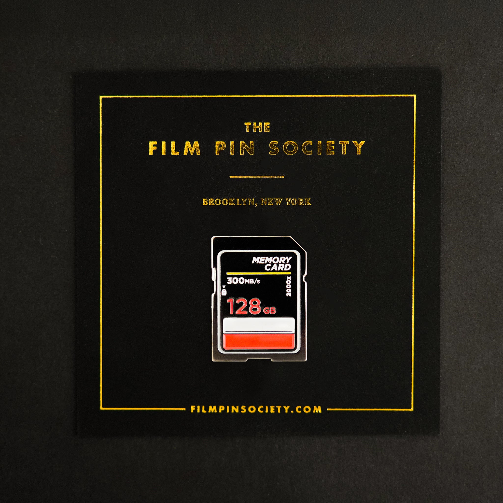 Memory Card Enamel Pin