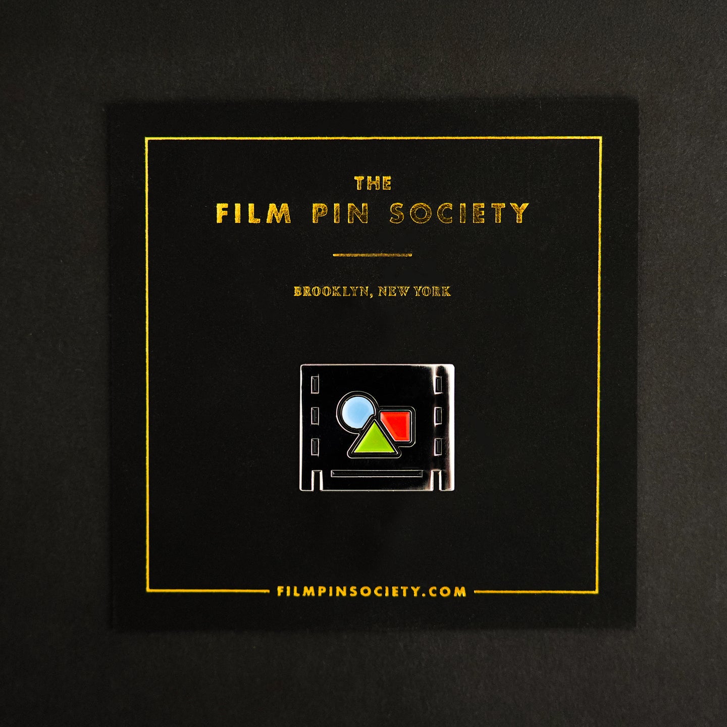 Pre-comp Enamel pin