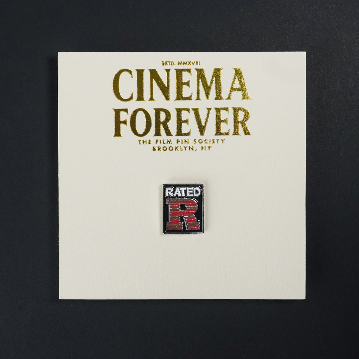 Rated R Rated R Enamel Pin – Film Pin Society