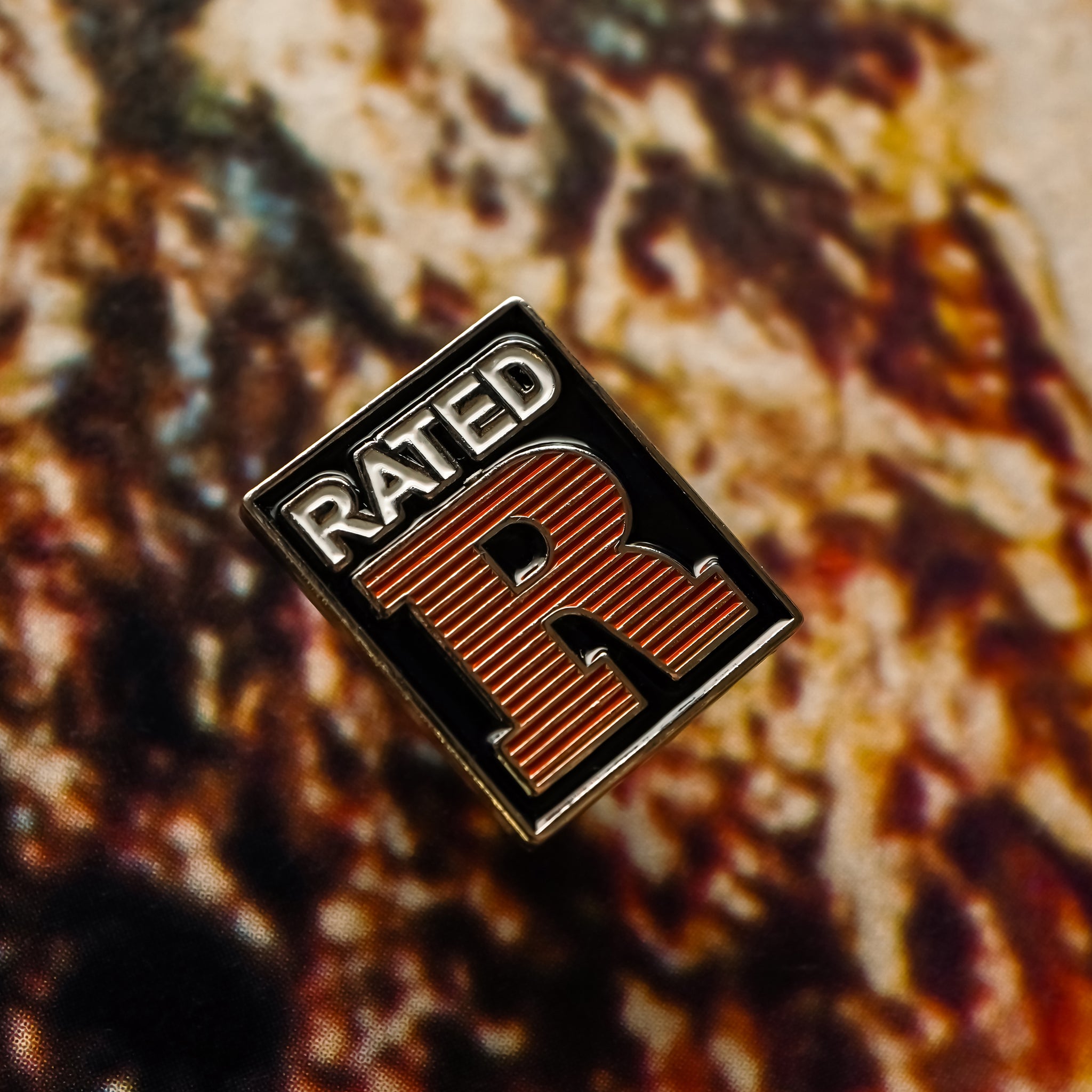 Rated R Enamel Pin