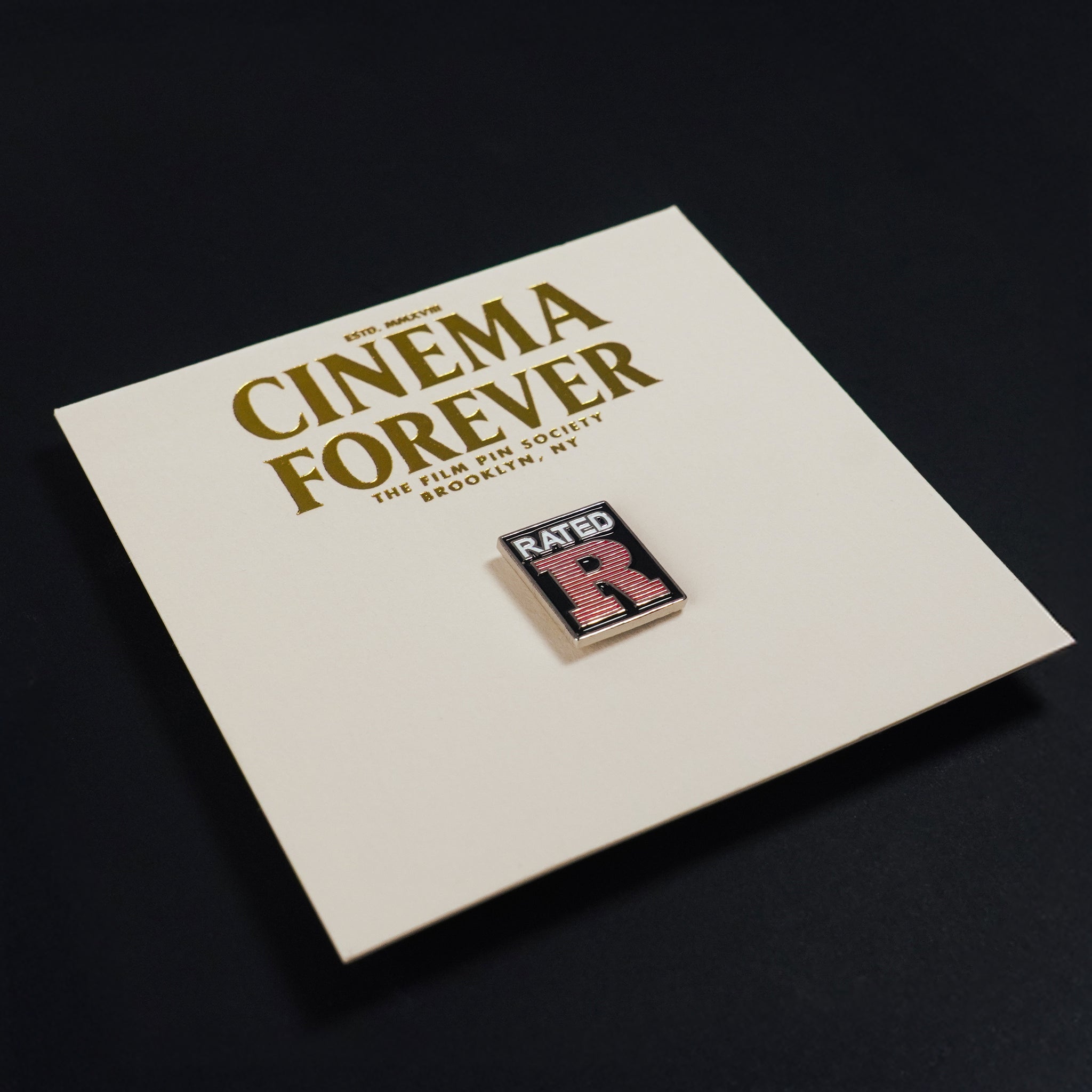 Rated R Enamel Pin