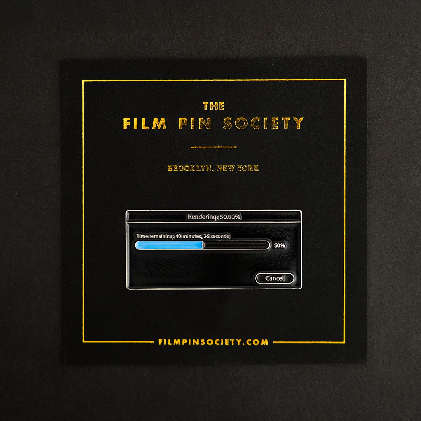 Render Bar Enamel Pin
