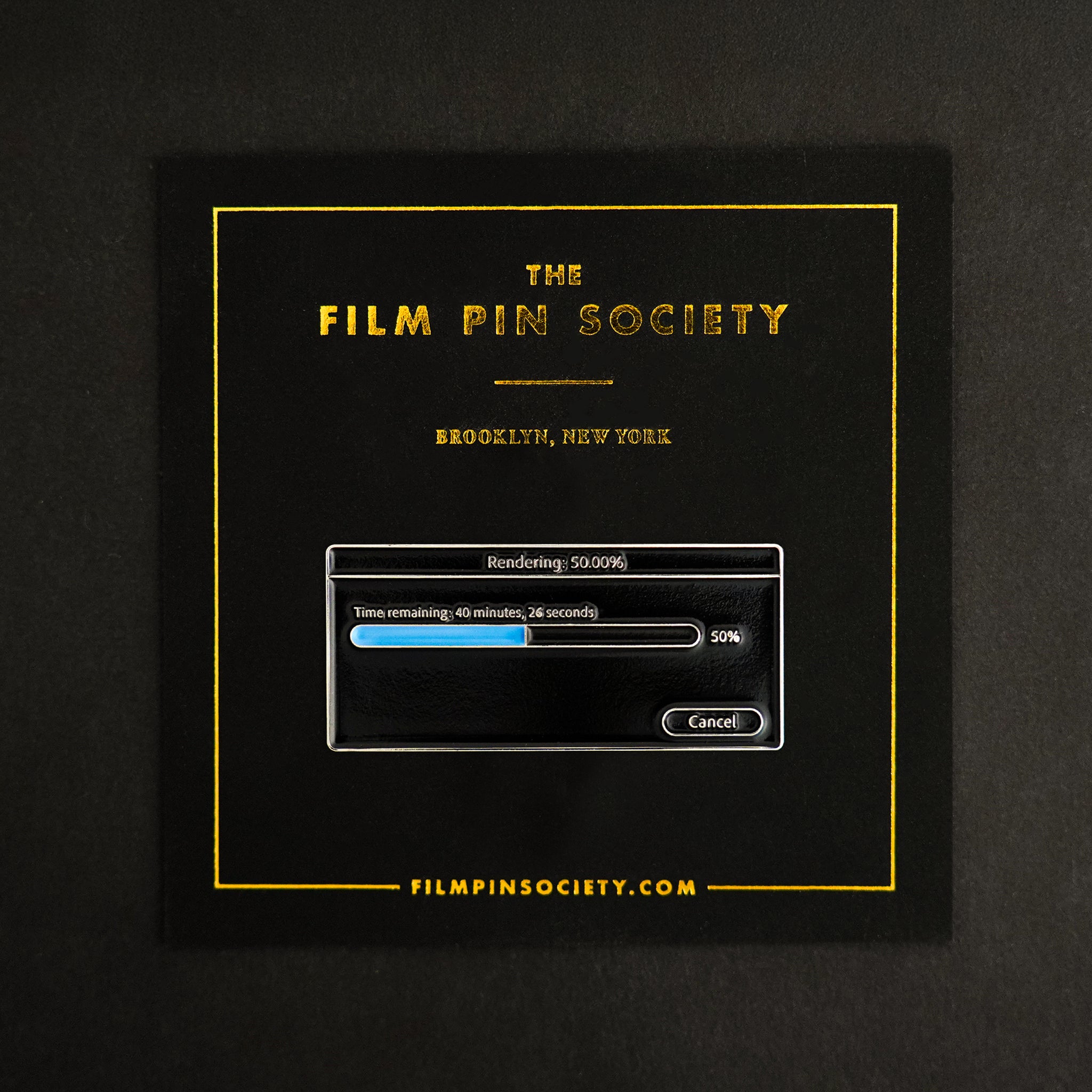 Render Bar Enamel Pin