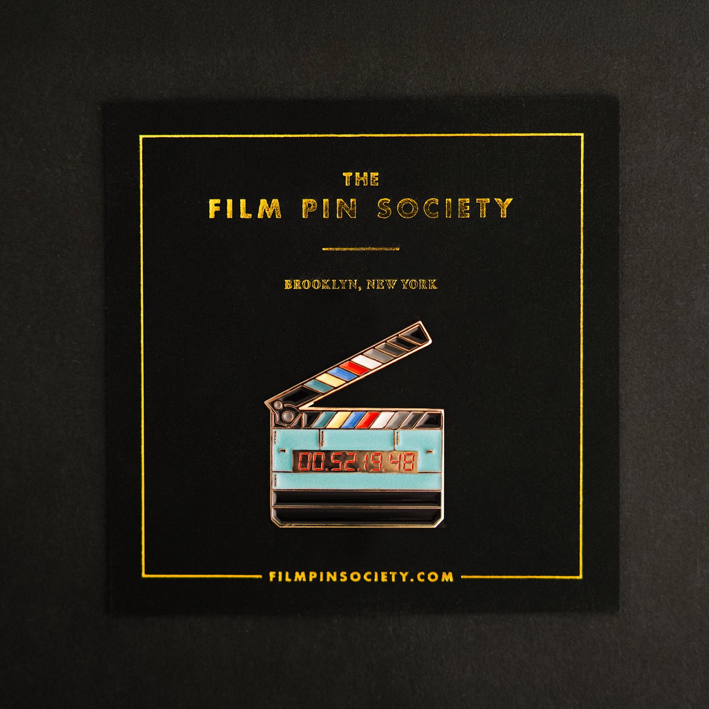 Timecode Slate Enamel Pin (Glow in the Dark)