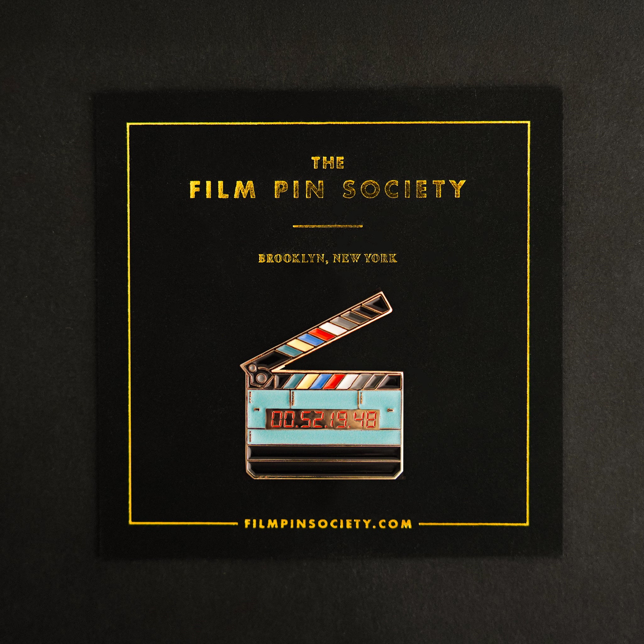 Timecode Slate Enamel Pin (Glow in the Dark)