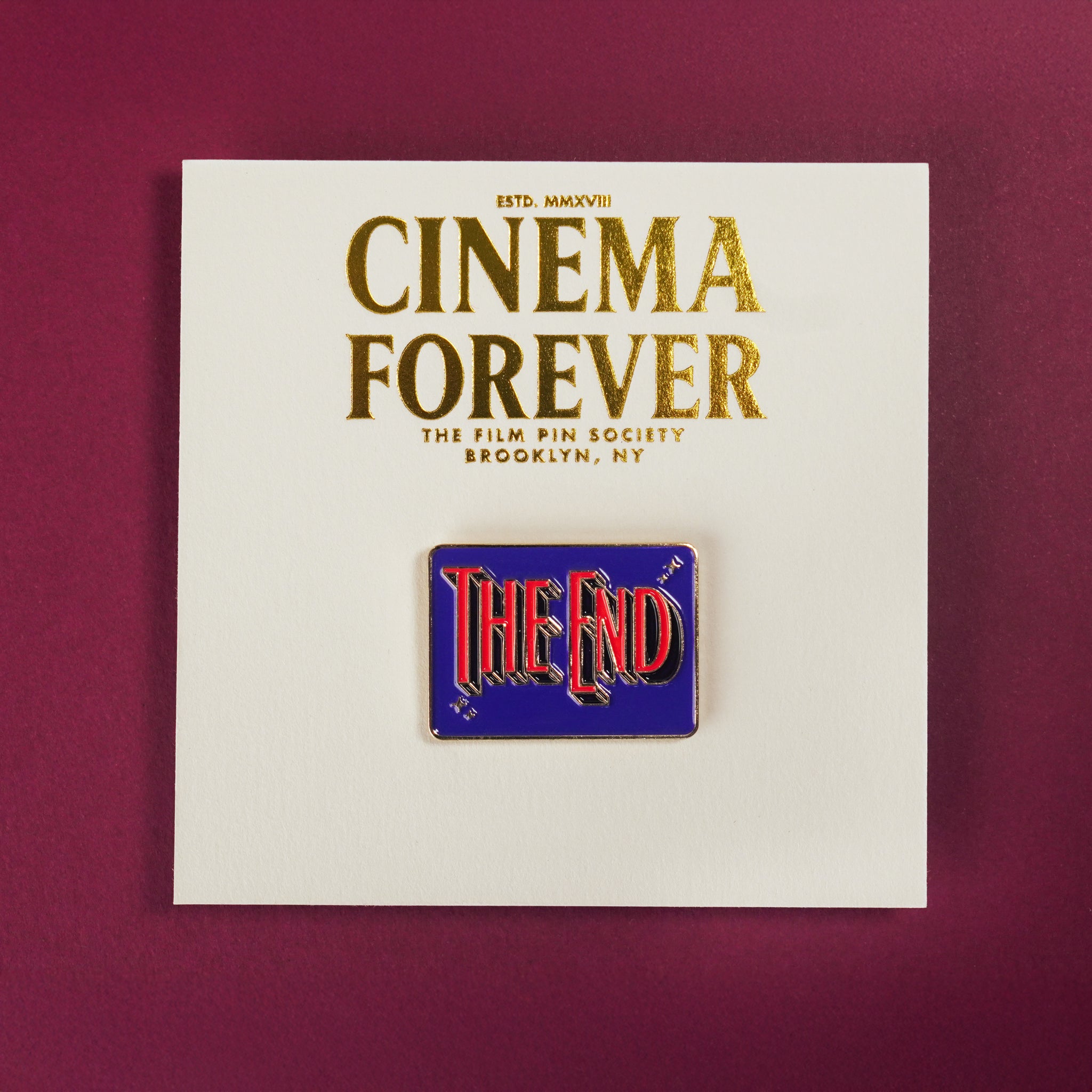The End Credit Enamel Pin