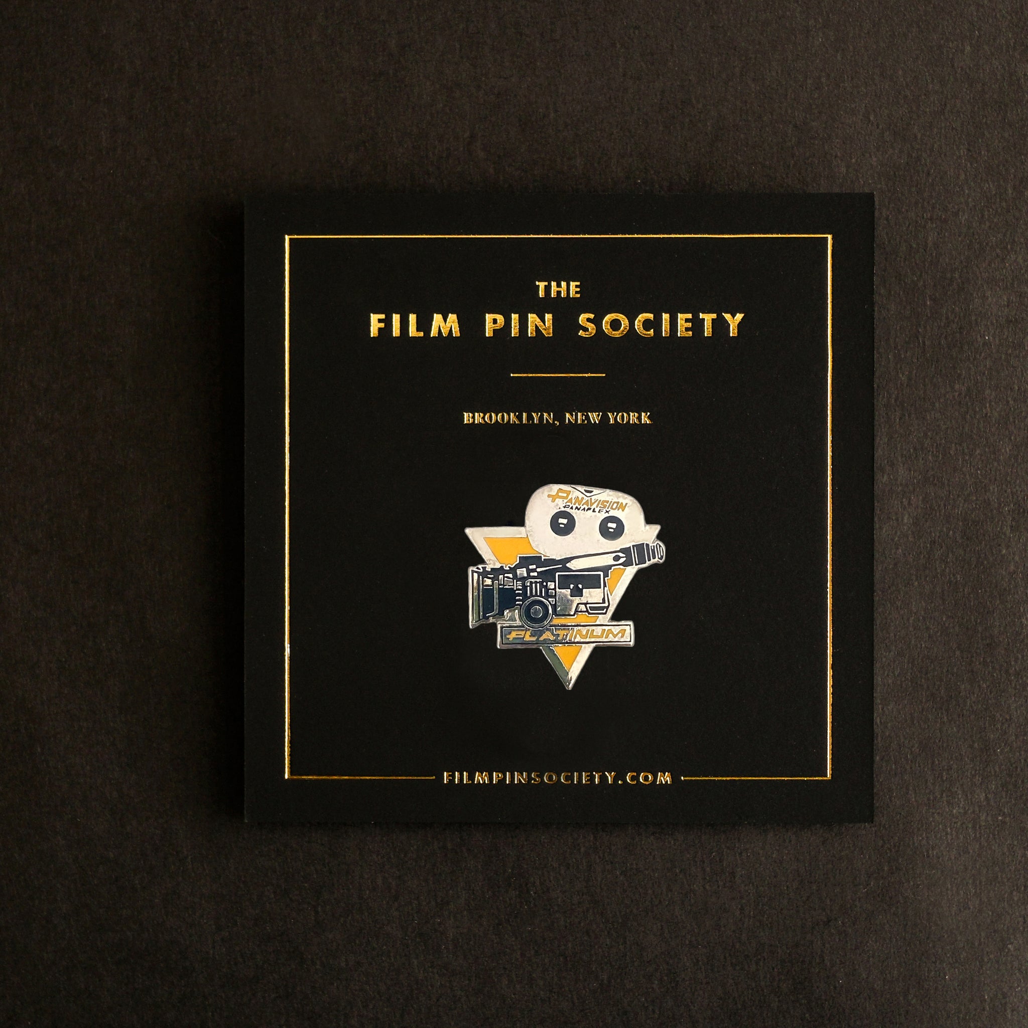 Vintage Panavision Camera Pin (Yellow)