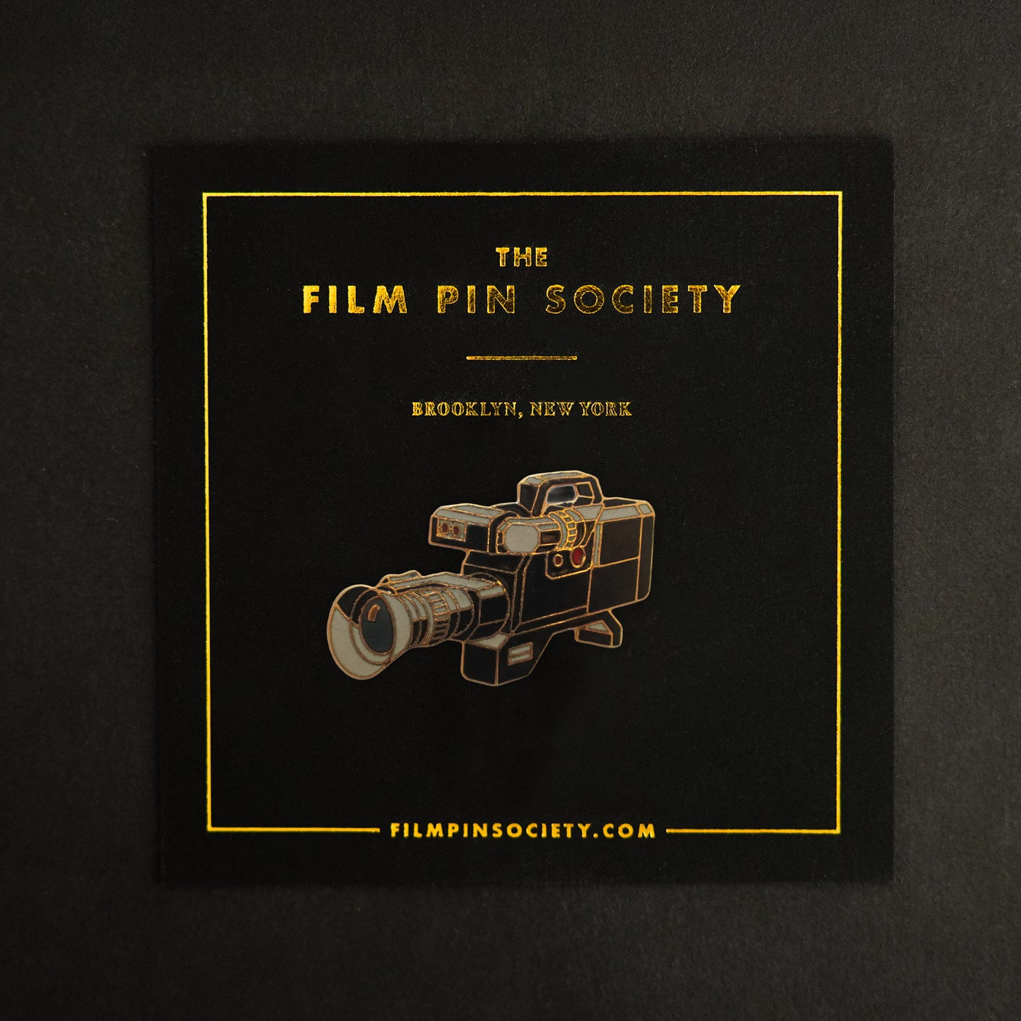 Vintage Black Camcorder Pin