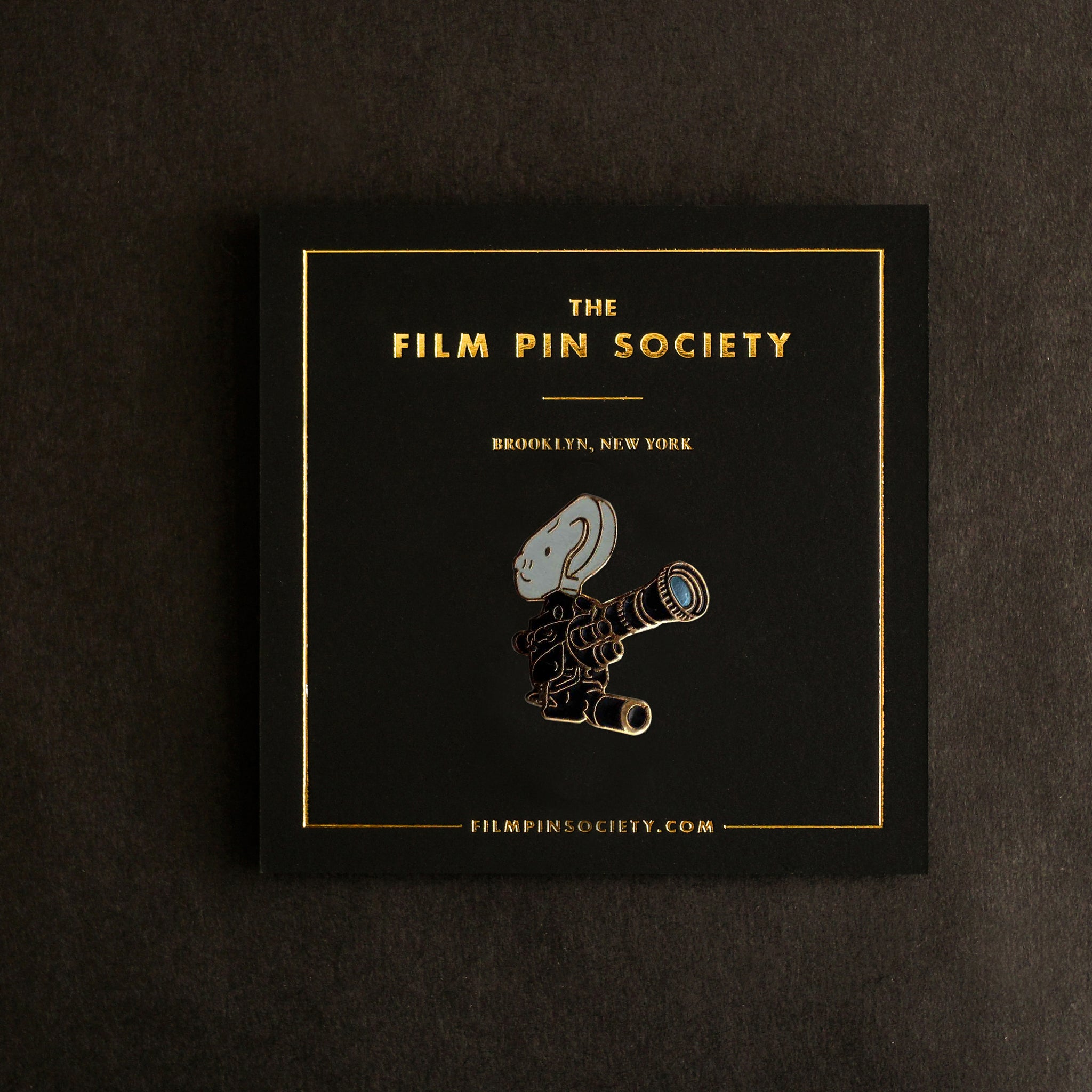 Vintage Black Film Camera Pin