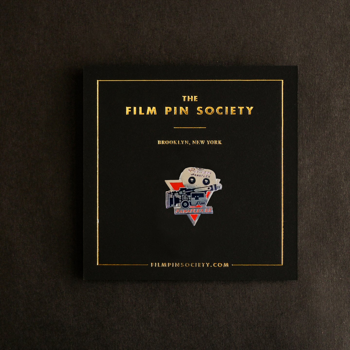 Vintage Panavision Panaflex Enamel Pin (Red)