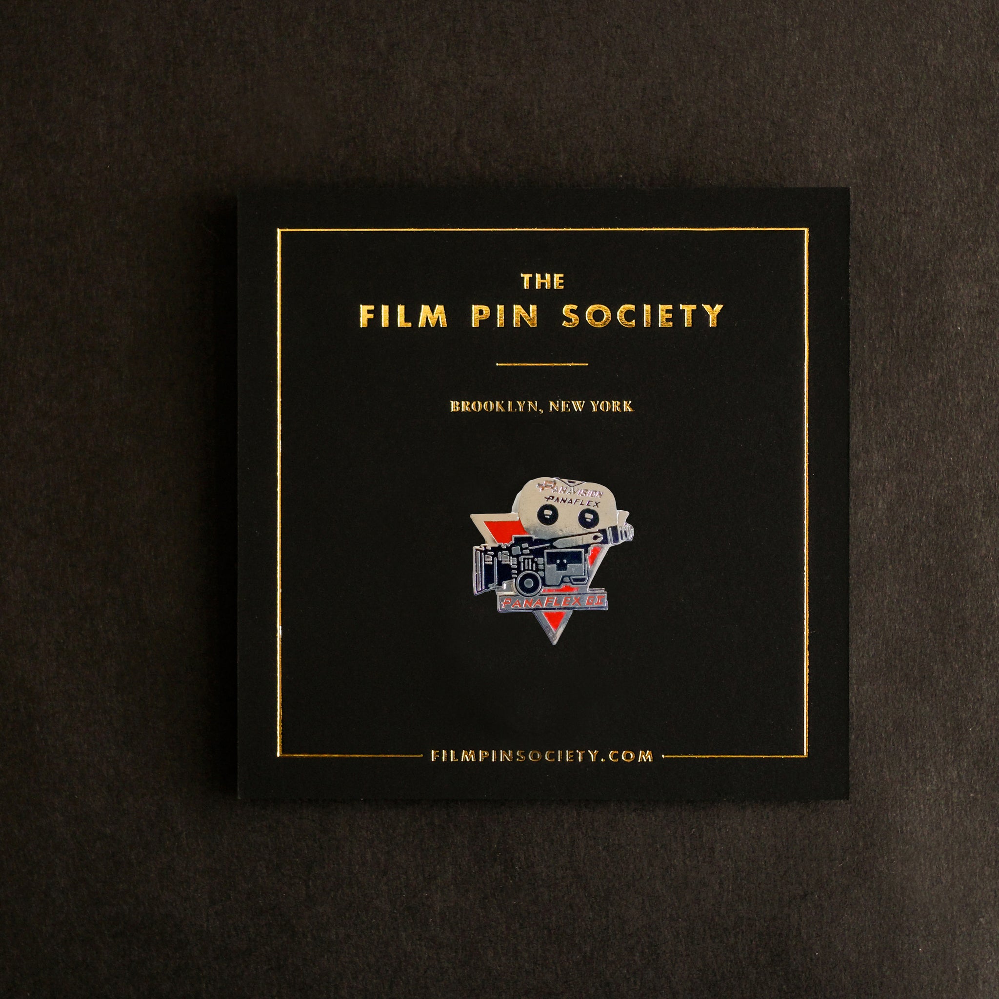 Vintage Panavision Panaflex Enamel Pin (Red)