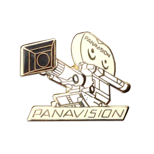 Vintage Panavision Pin (White & Gold)