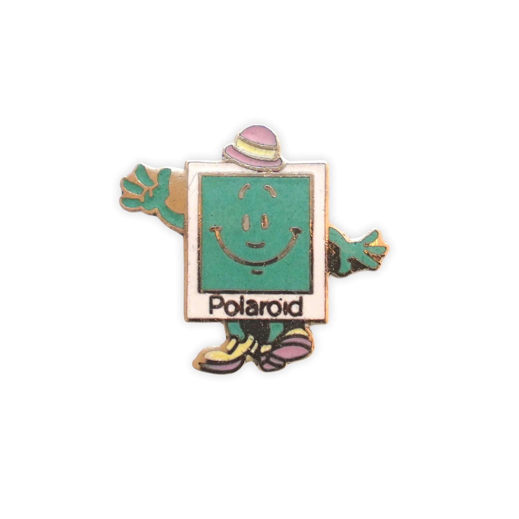 Vintage Polaroid Man Pin