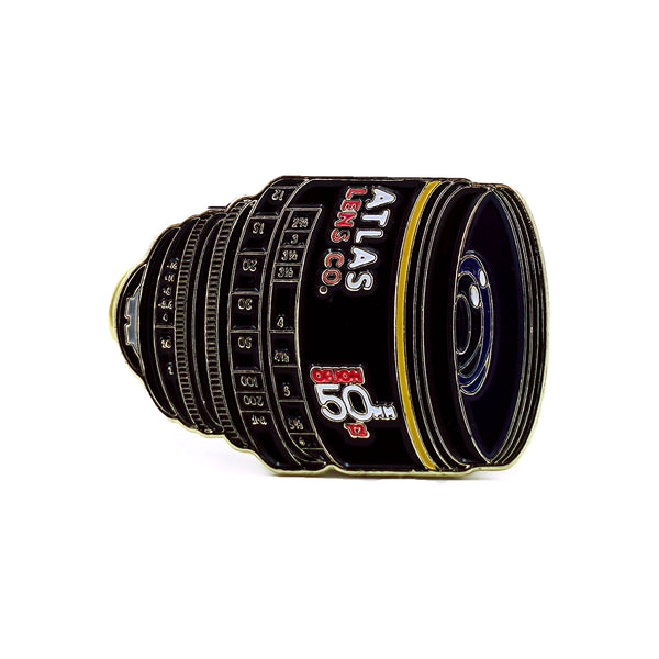 50mm Atlas Anamorphic Lens Enamel Pin