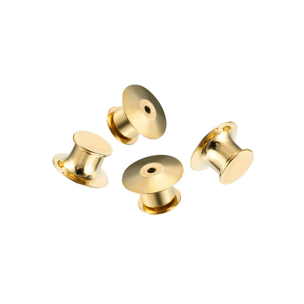 Gold/Silver Metal Locking Pin Backs (4 pack)