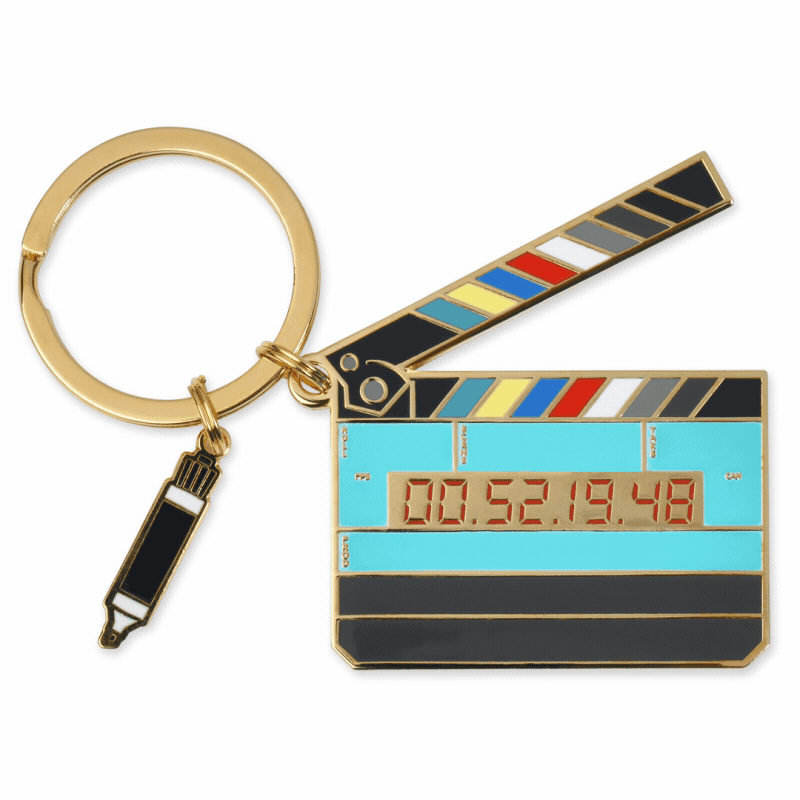 Timecode Slate Keychain (Glow in the Dark) – Film Pin Society